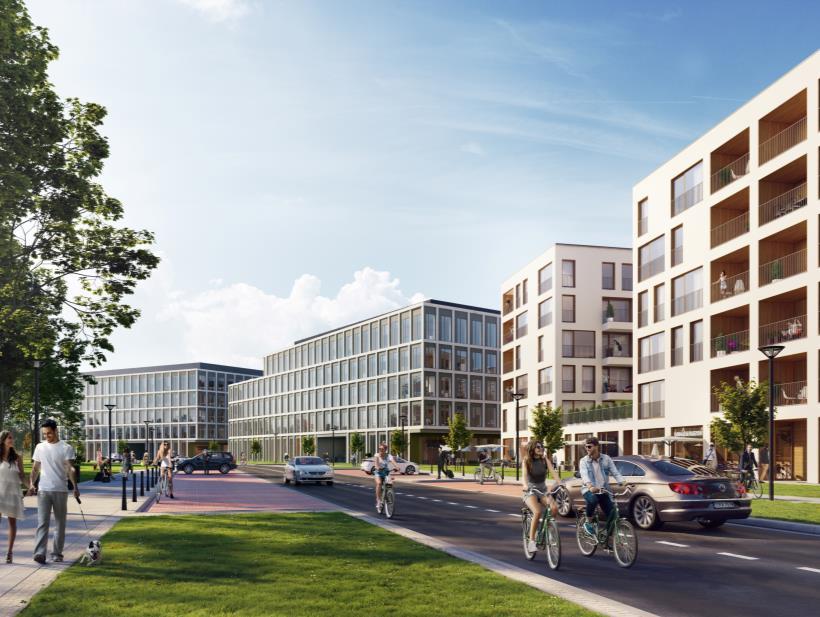 r. o 35 200 mkw. biur i usług w dwóch budynkach o 60 proc.