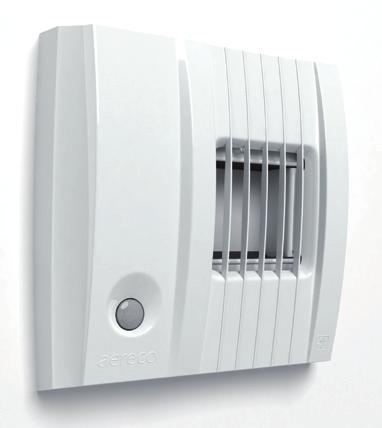 SYSTEM AERECO AR HIGRO 43 BXC HIGRO Kratka wyciągowa higrosterowana Zmiana przepływu w zależności od poziomu wilgotności w pomieszczeniu Montaż do przewodów o średnicy Ø100 i Ø125 Wentylacja