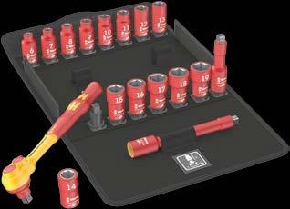 8007 B Grzechotka VDE, izolowana, z przełącznikiem zmiany kierunku pracy, z czopem lub gniazdem wejściowym 3 / 8 EXTRA SLIM FINE TOOTH VDE PRESS TO UNLOCK EXTRA SLIM Do pracy w wąskich przestrzeniach