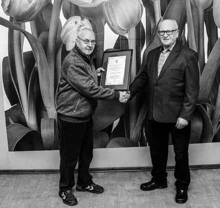 4 MOJA SPÓŁDZIELNIA 2/2019 Wyróżnienie Wiesław Jaźwiec przewodniczący Rady Nadzorczej Siemianowickiej Spółdzielni Mieszkaniowej został Honorowym Członkiem Śląskiego Towarzystwa Krzewienia Kultury