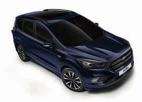 FORD KUGA Kolory nadwozia Blazer Blue Lakier zwykły bez dopłaty Frozen White Lakier zwykły 750,- Standard z pakietem ST-Line Black Race Red Lakier zwykły 750,- Moondust Silver Lakier metalizowany 1