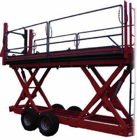 1,5m 420 516,60 Rączka przedłużki pneumatycznej 150 184,50 Drabinka w standardzie Opcje dodatkowe platform: - hydrauliczny wysuw