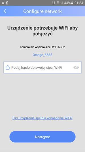 instrukcjami aby podłączyć kamerę z WiFi.