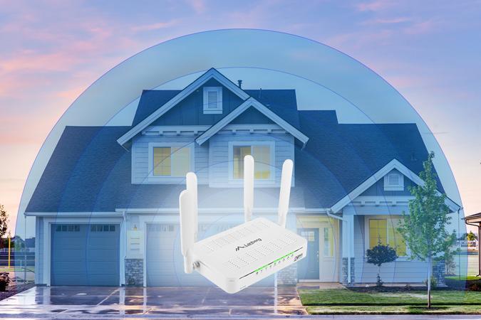 AUTOMATYCZNE PRZEŁĄCZANIE SZEROKOŚCI PASMA Funkcja ta, to inteligentne rozwiązanie zwiększające stabilność pracy sieci Wi-Fi dla trybu N. Praca sieci bezprzewodowej 2.