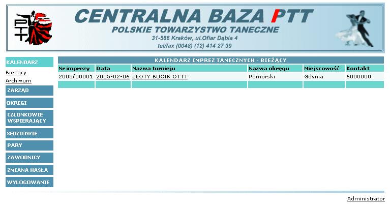 dowiedzieć się więcej o wybranej imprezie tanecznej należy kliknąć