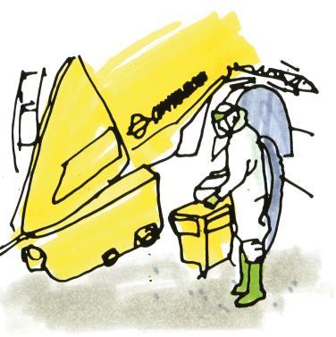 Do bezpiecznego transportu preparatów na pole używaj schowka lub skrzynki Bezpiecznie zamocowane schowki lub skrzynki muszą posiadać zamknięcie