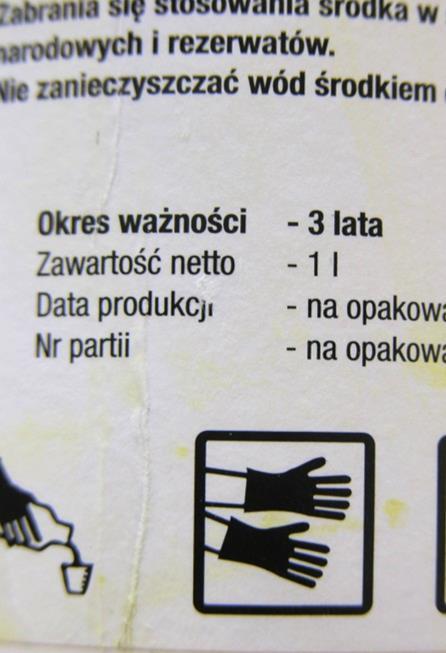 NADWYŻKI I PREPARATY NIEPEŁNOWARTOŚCIOWE Zagospodaruj nadwyżki środków ochrony roślin nie stwarzając ryzyka skażenia wód i gleby Nie wylewaj pozostałości cieczy użytkowej na glebę, do zlewu, kanału