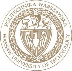POLITECHNIKA WARSZAWSKA WYDZIAŁ INŻYNIERII CHEMICZNEJ I PROCESOWEJ 00-645 Warszawa, ul.