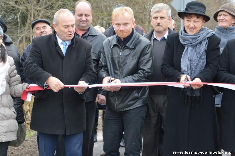 Uroczyste otwarcie dróg powiatowych relacji Chełm - Wojsławice oraz rozpoczęcia modernizacji drogi relacji Majdan Leśniowski Rakołupy W dniu 12 listopada 2016 r.