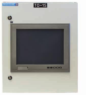 TERMINAL TO-1S-ELEWACJA TERMINAL OPERATORSKI TO-1S jest skonstruowany na bazie przemysłowego komputera panelowego PC z ekranem dotykowym LCD 15, pracującego pod systemem operacyjnym Windows Embedded,