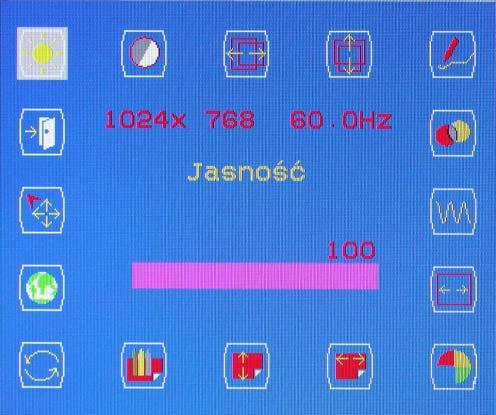Dostosowanie monitora W menu OSD, znajdują się wszystkie rodzaje funkcji pomagających w regulacji panela LCD w celu zapewnienia optymalnego działania. Ważne!