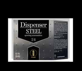 Dispenser Waga Rozmiar Dispenser 2,03 2,79 400 Dispenser 2,03 2,79 400 Master Steel Amunicja stalowa serii Master Amunicja najwyżej klasy, przy której wykorzystujemy najbardziej zaawansowane