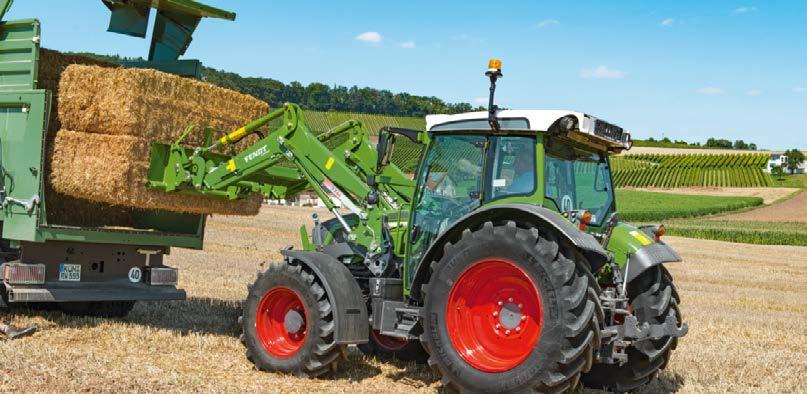 FENDT 200 VARIO: ŁADOWACZ CZOŁOWY FENDT CARGO Prawdziwie imponująe maszyny praują razem. Wielozłąze pozwala sprzęnąć przewody elektryzne i hydraulizne jednym ruhem.