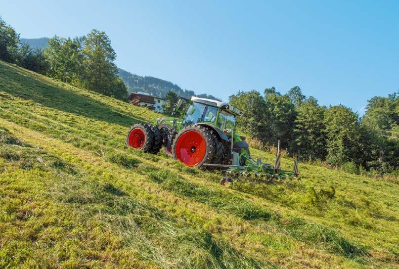 Ciąnik Fendt 200 Vario ma interfejsy przystosowane do układów automatyzneo prowadzenia, a odbiornik GPS może zapewnić dokładność nawet na poziomie RTK.