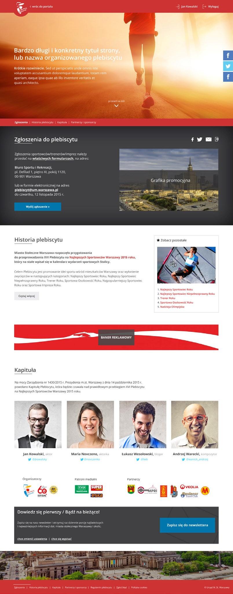 Strona 33 Miasta Stołeczne Warszawa - Księga Identyfikacji Wizualnej Portalu Miejskiego SERWIS SPECJALNY - Podstawowe informacje Serwis