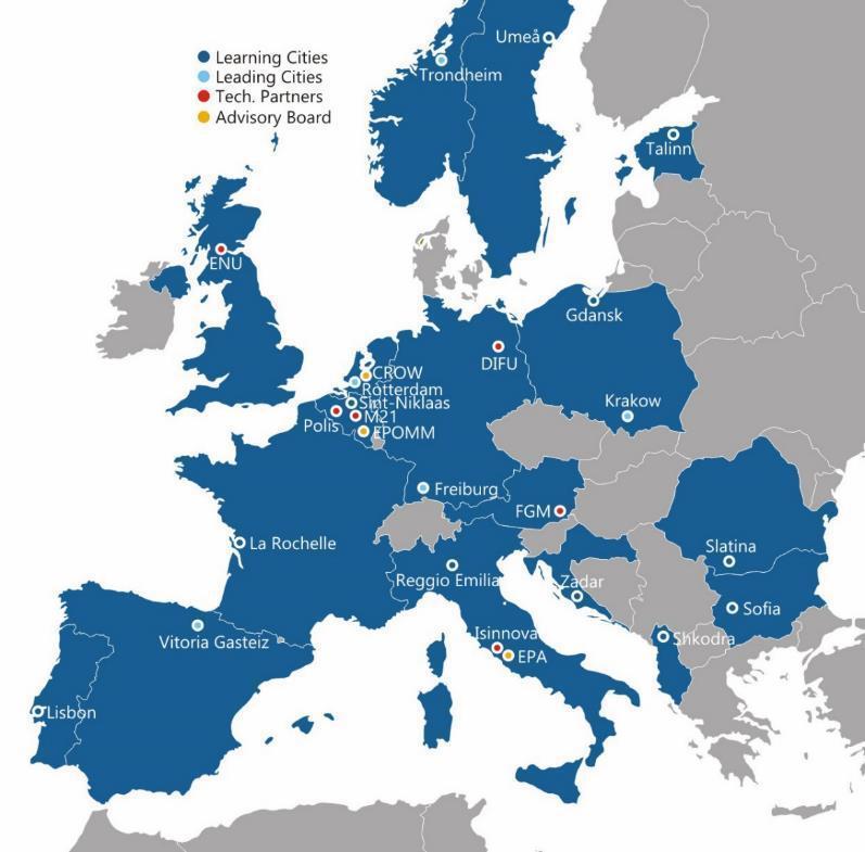 Konsorcjum Projektu PARK4SUMP Partnerzy techniczni Mobiel 21 (BE) ENU (UK) FGM-AMOR (AT) DIFU (DE) ISINNOVA (IT) POLIS (EU) Miasta Liderzy Vitoria Gasteiz (ES), Rotterdam (NL) Freiburg (DE) Krakow