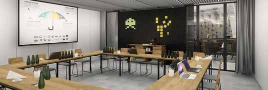 All four rooms have floor-to-ceiling windows and the entire area is perfect for product