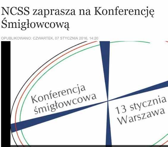 przedsięwzięciu. Wybór i zakup śmigłowców. NCSS w styczniu 2016 r.