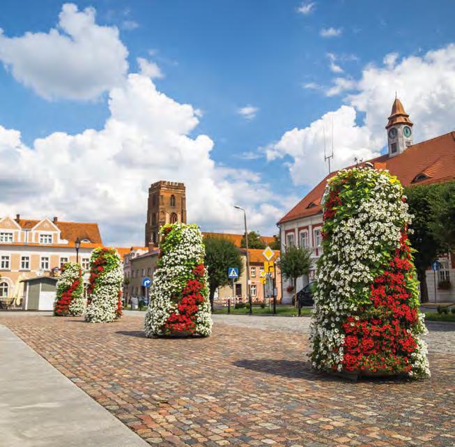 Kaskadowa budowa tego kwietnika gwarantuje dobre warunki dla nasadzonych w nim roślin.