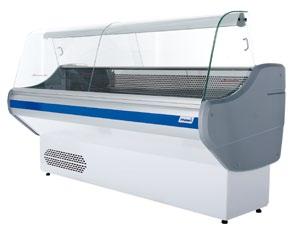 WITRYNY CHŁODNICZE WITRYNA CHŁODNICZA Z SZYBĄ GIĘTĄ ВИТРИНА ОХЛАЖДАЮЩАЯ СО СТЕКЛОМ ГНУТЫМ REFRIGERATED COUNTER WITH CURVED GLASS KÜHLVITRINE MIT GEBOGENER FRONTSCHEIBE WCHG 0.