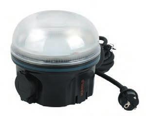 Lampa robocza SHINE 2500 Funkcjonalna, kulista lampa LED, która dzięki swemu kształtowi zapewnia rozproszone oświetlenie ogólne. Dzięki zaczepowi od spodu może być również podwieszana.
