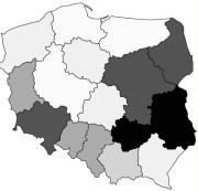 Starzenie się ludności Polski w przekroju regionalnym 89 Różne nasilenie tych zmian sprawia, że z czasem ich przestrzenny obraz również ulega niewielkiej zmianie.