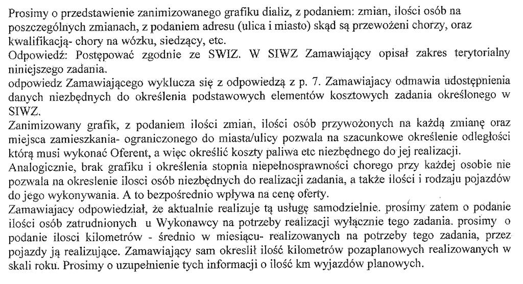 negatywny wpływ wykonanie zobowiązań umownych dla kaŝdej ze stron.