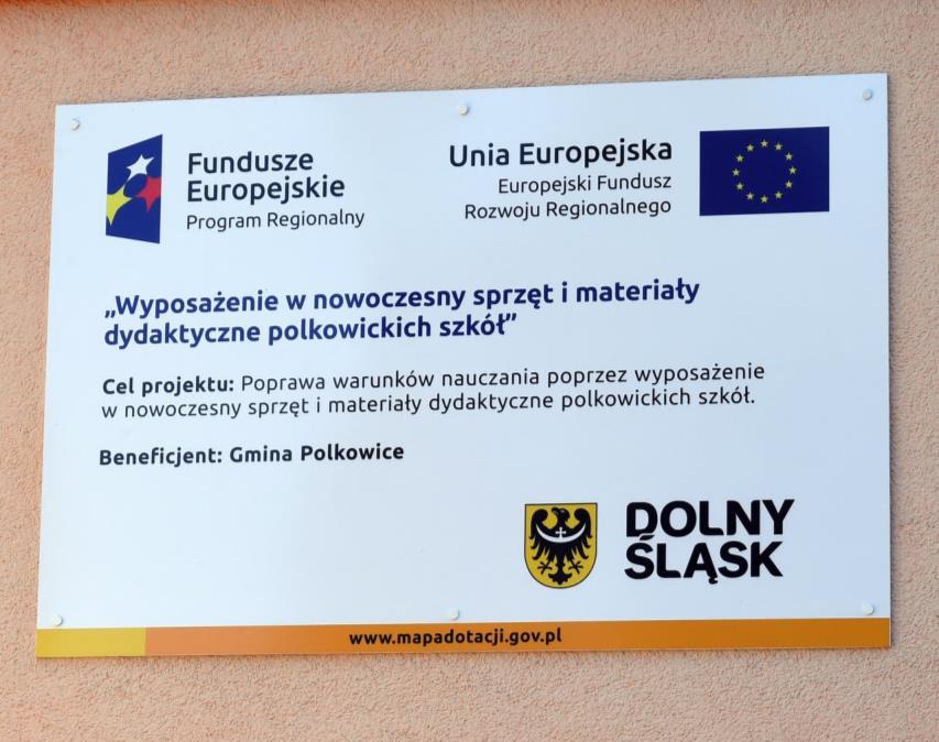 Tytuł projektu: Wyposażenie w nowoczesny sprzęt i materiały dydaktyczne polkowickich szkół Nr projektu: RPDS.07.01.