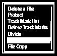 2 W trybie gotowości do odtwarzania wybierz [Move File] w menu OPTION, po czym naciśnij.