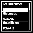 Aby zobaczyć informacje o konkretnym pliku, wybierz plik nagrany za pomocą liniowego rejestratora dźwięku PCM lub plik muzyczny, po czym wybierz [File Information] w menu OPTION.