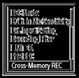 Zmiana pamięci dla kontynuacji nagrywania (Cross-Memory REC) Możesz włączyć funkcję Cross-Memory REC, aby automatycznie zmienić miejsce zapisywania pliku na pamięć alternatywną i kontynuować