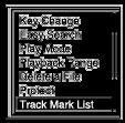 Lokalizowanie punktu odtwarzania za pomocą listy znaczników ścieżek (Track Mark List) Punkt odtwarzania można
