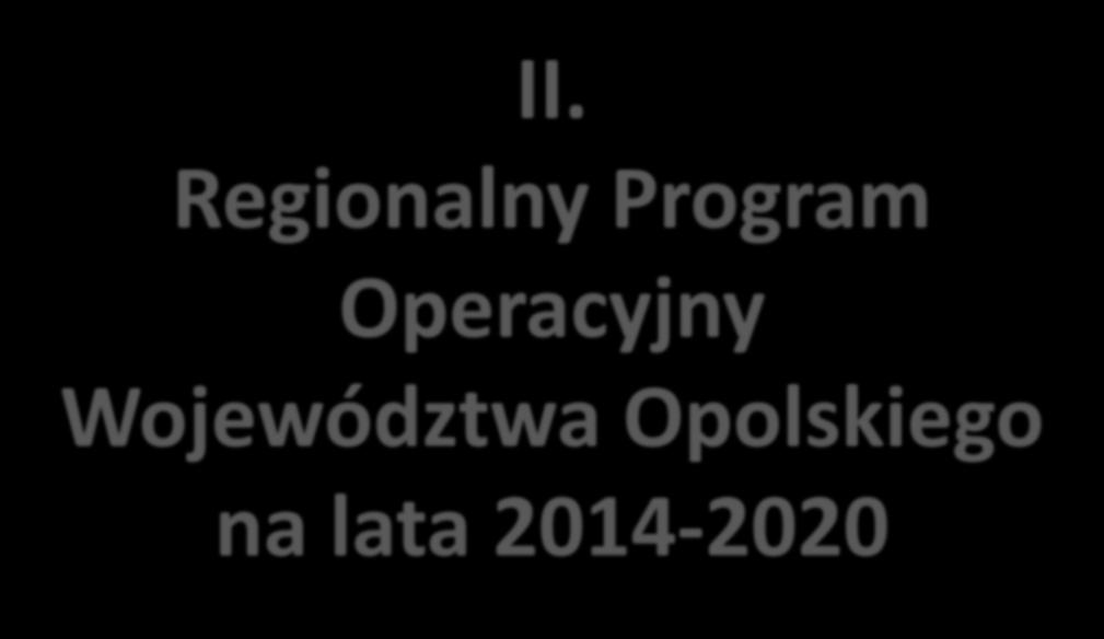 II. Regionalny Program Operacyjny