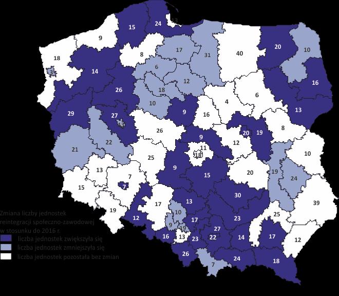 wskaźnik ten przyjął w województwie warmińsko-mazurskim około 6 jednostek na 100 tys. ludności.