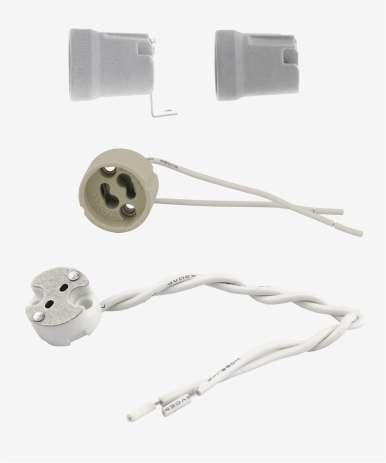 AKCESORIA OP oprawka ceramiczna INDEX OP-E27 E27 ~220-240V/50Hz max 4A OP-E27 z uchwytem E27