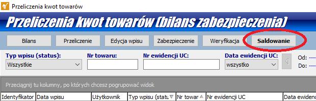 7. Wykonanie bilansu otwarcia przeniesienie kwot (status Po zmianie ). Wykonanie bilansu otwarcia (przeniesienie kwot) jest nieodwracalne należy bezwzględnie wykonać kopię bazy danych przed operacją.