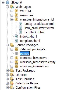 nazwę projektu należy wybrać kolejno pozycje New/Other/Java/Java Package i po