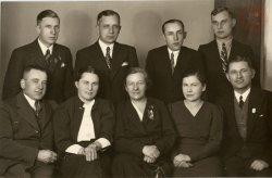 Stefania Kudelska (w środku), widoczny KN, Zbioty KHK Stefania Kudelska, senator II RP, Zbiory KHK Spotkanie harcerzy