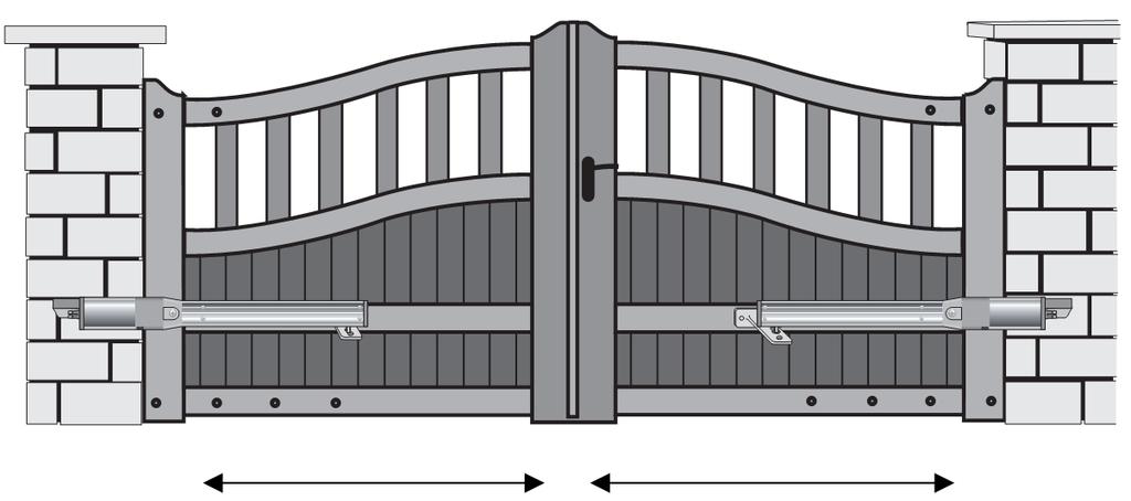 Instrukcja użytkownika Tłumaczenie instrukcji oryginalnej Napęd do bramy uchylnej ARM 300P I - BRAMA AŻUROWA 1,75m max 150kg max 1,75m max 150kg max