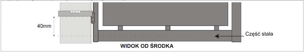1 - Odmierz odległośd D instalacji, a następnie na tablicy ze strony 7 zaznacz kolumnę odpowiadającą wybranemu kątowi otwarcia oraz zaznacz wiersz odpowiadający odmierzonej odległości D.