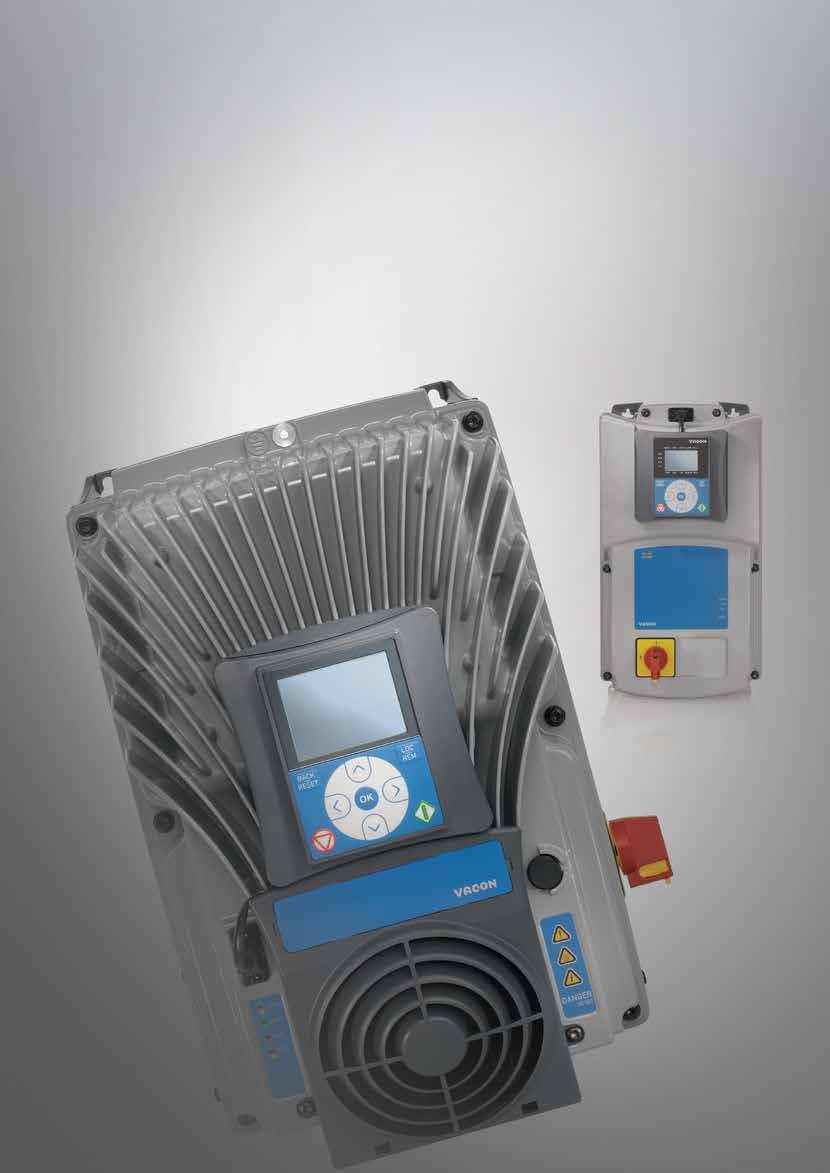 Katalog Doboru VACON 100 X i VACON 20 X 0,75 37 kw Oszczędzaj miejsce i obniżaj koszty dzięki
