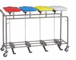 z ABS lub stali nierdzewnej + kółka antystatyczne LS075AS05 + kółka w oprawie ze stali nierdzewnej LS075GE05 W 195LT, DT 73 W 295LT, DT 72+73 W 395LT, DT