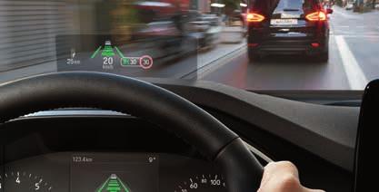 NOWY FORD FOCUS Wypsażenie Bezpieczeństw, nwe technlgie raz systemy wspmagające kierwcę Elektrniczny układ stabilizacji tru jazdy (ESC) zawiera: układ kntrli trakcji (TA), układ wspmagania awaryjneg