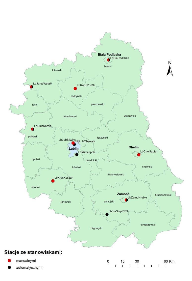 Wyniki modelowania stężeń ozonu troposferycznego na potrzeby rocznej oceny jakości powietrza dla roku 2017, praca wykonana przez AT