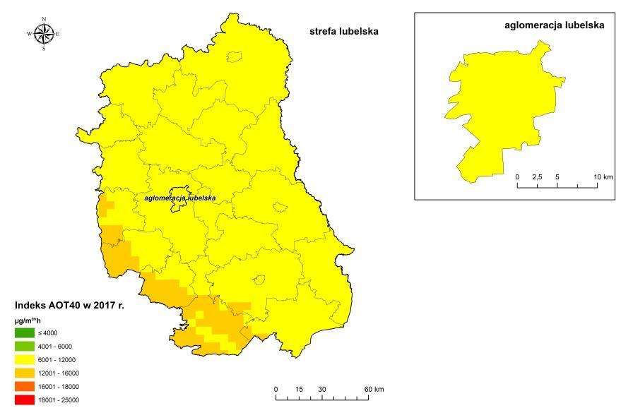 Wartości dla 2017 r. Mapa 6.