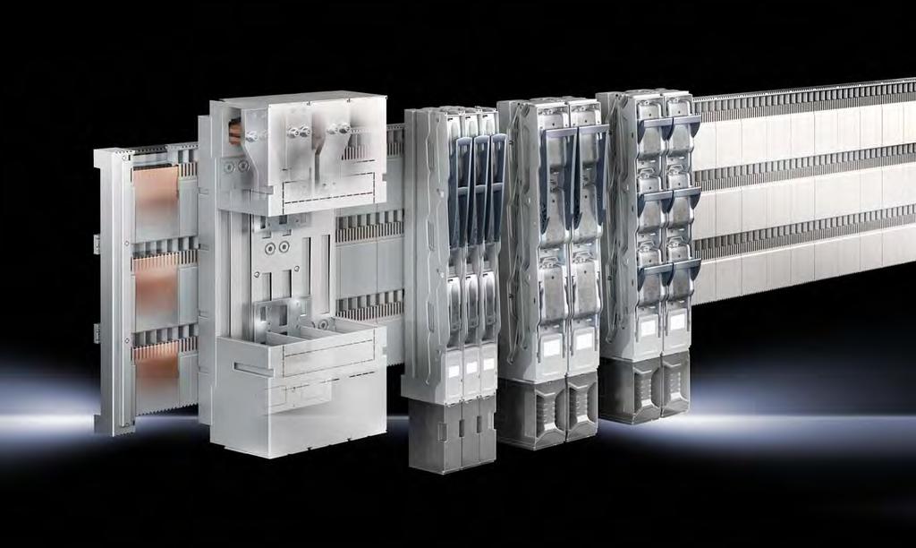 System 185 mm Sprawdzone, całościowe rozwiązanie szafa i system szyn. Firma Rittal jest wiodącym dostawcą niezawodnych systemów rozdziału mocy.