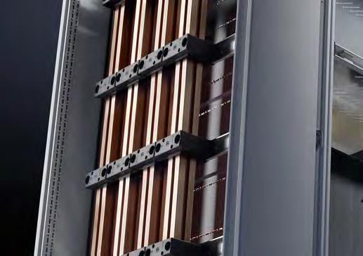Pole szyny rozdzielczej Pole szyny rozdzielczej z pionowo poprowadzonym systemem szyn zbiorczych może być wyposażone wyłącznie w system szyn rozdzielczych, który jest zgodny z systemem głównej szyny
