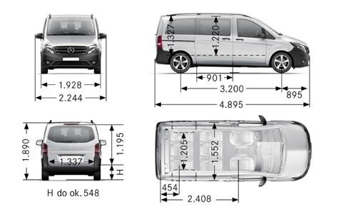 Dane techniczne i ceny netto. Typ Vito 114 CDI Vito 116 CDI Vito 119 CDI Układ napędowy 100 kw (136 KM) przy 3 800 obr/min 4 cylindry silnik wysokoprężny 1 Euro 6 gr.