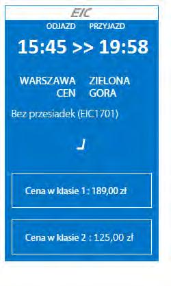 Cena biletu normalnego Dojazd z lotniska im. F. Chopina w Warszawie na dworzec PKP Warszawa Centralna zajmuje 30 minut, przejście na odpowiedni peron i wejście do pociągu dodatkowo 15 minut.