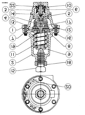 Regulator typu 1301G Rysunek